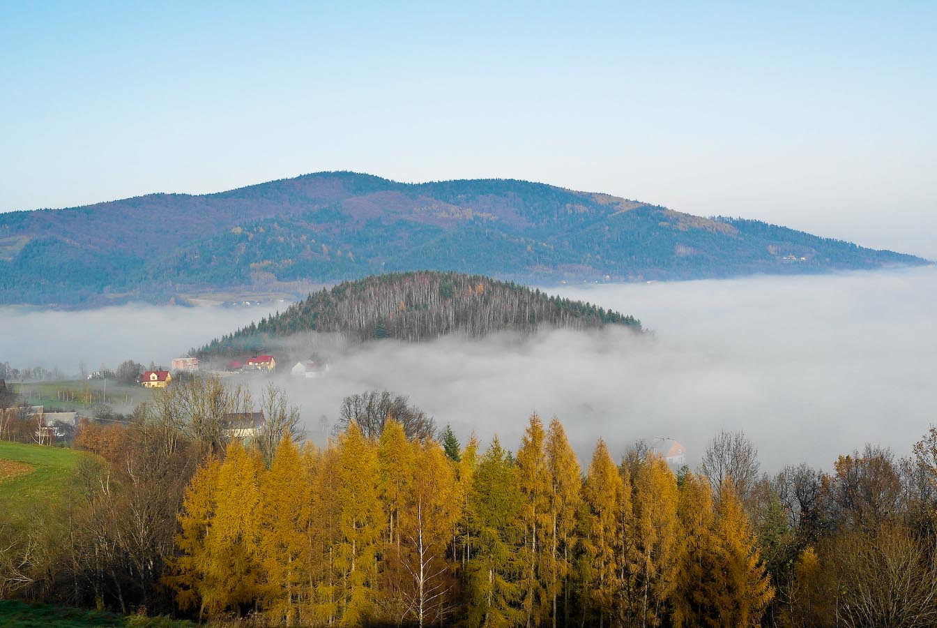 inwersja w beskidzie wyspowym